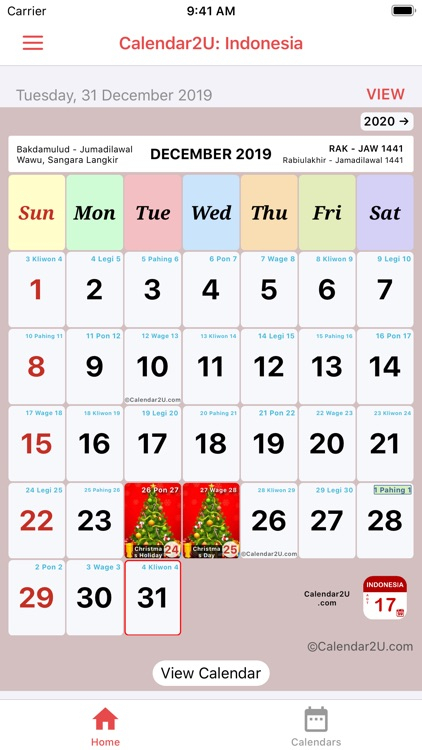 Indonesia Calendar 2020 - 2021 By Yuno Solutions Sdn Bhd