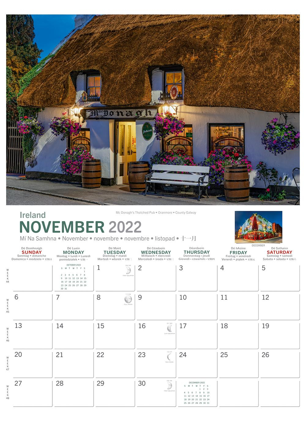 Irish Pubs 2022 Calendar | Blarney