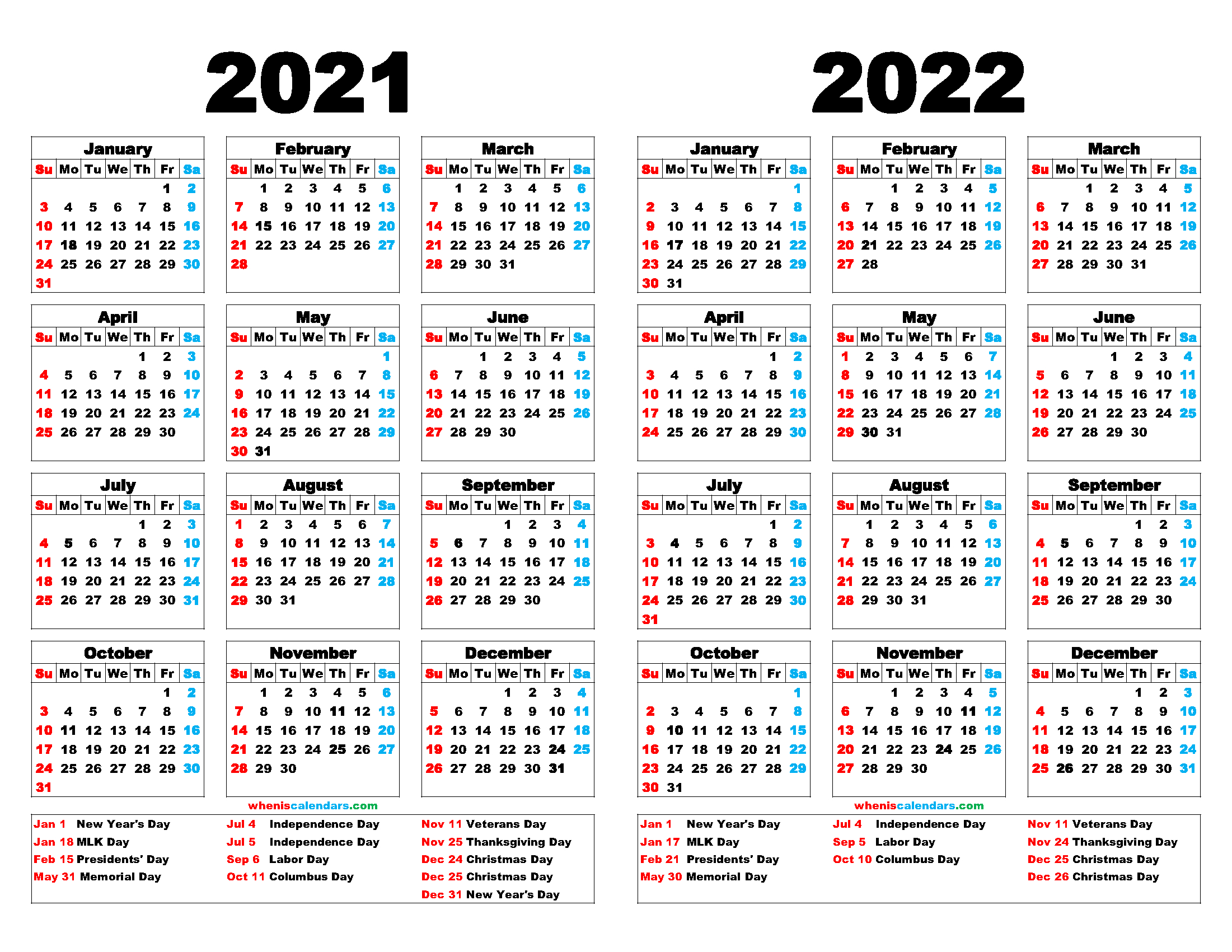 January To June 2022 Calendar Printable | Printable