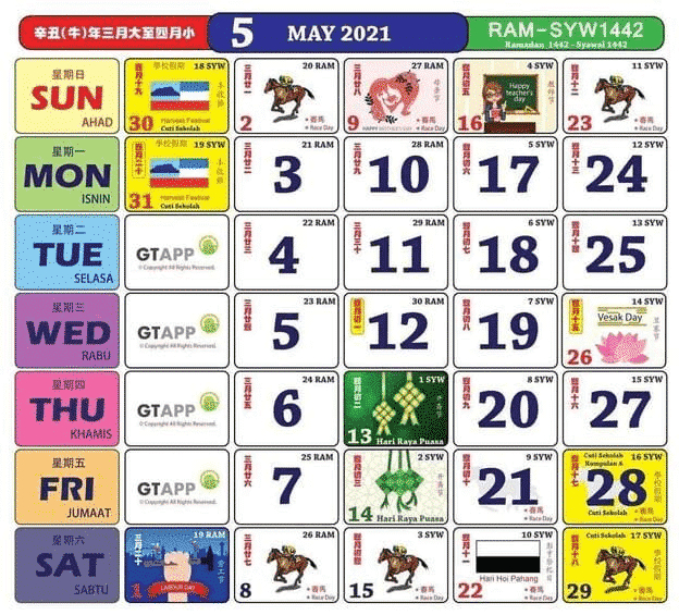 Kalendar Kuda 2021 Pdf - Kalendar 2021 Cuti Sekolah