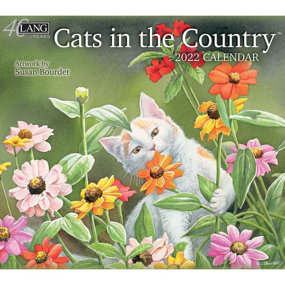Lang Calendar - 2022 - Cats In The Country - Susan Bourdet