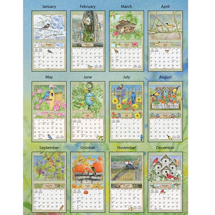 Lang Wall Calendar 2022 Birds In The Garden By Jane Shasky