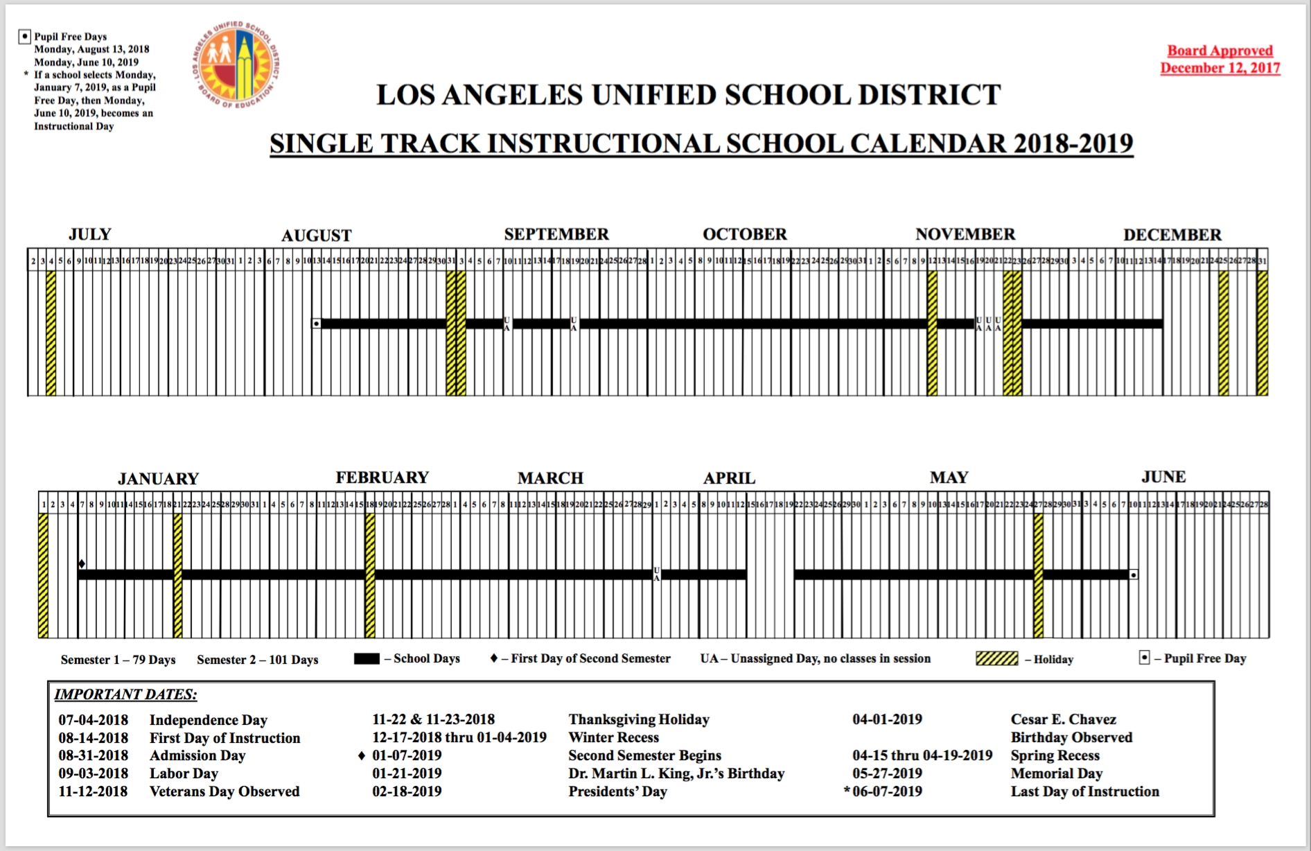 Lausd 2022 2023 School Calendar - Calendar Printable 2022