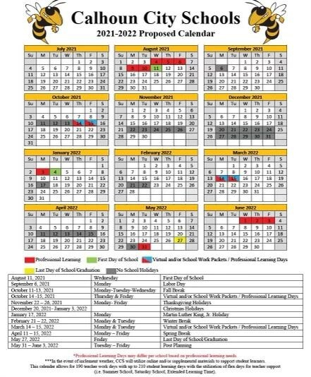 Local Schools Release 2021-2022 Academic Calendars | The