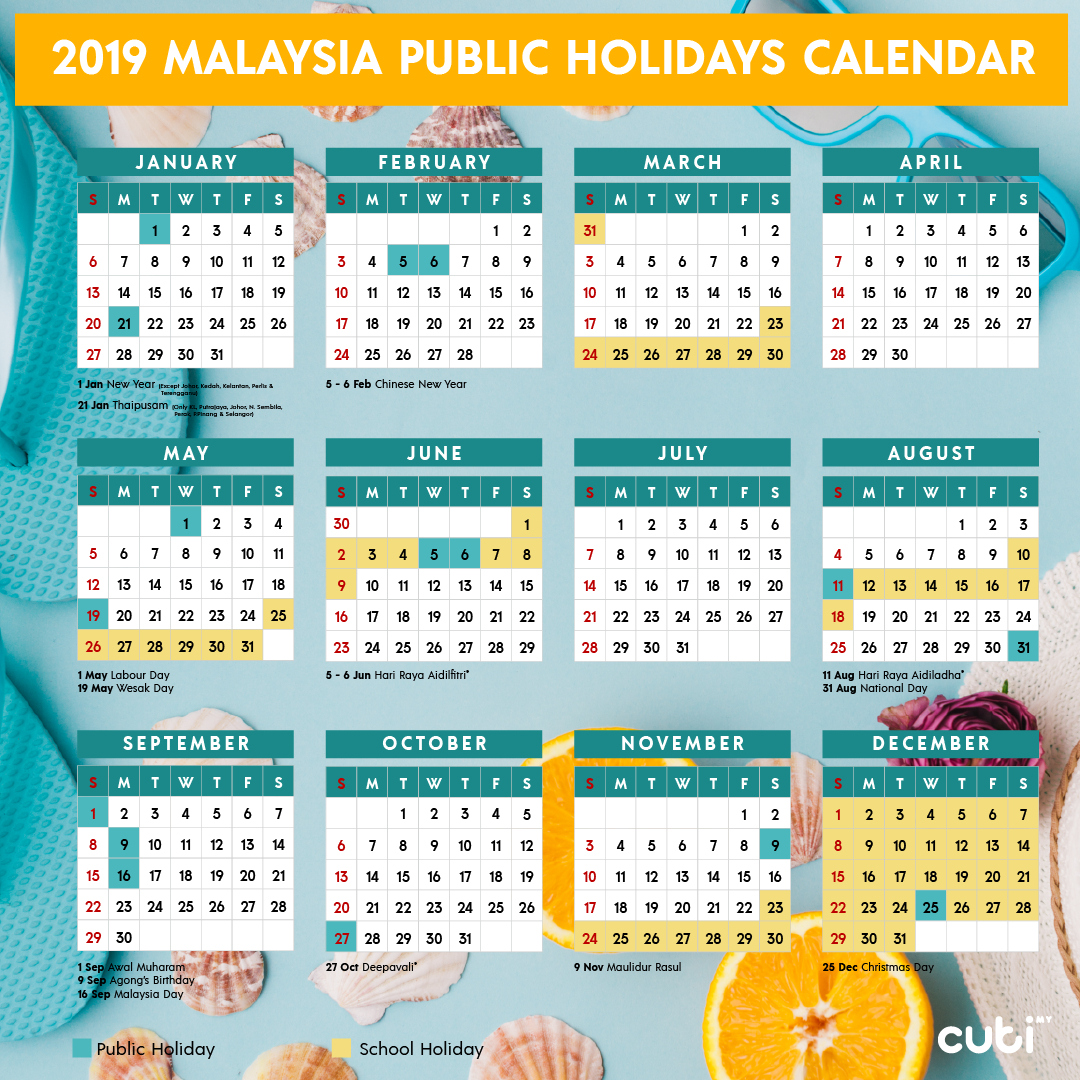 Malaysia Calendar 2021 With Public Holidays | Calendar 2021