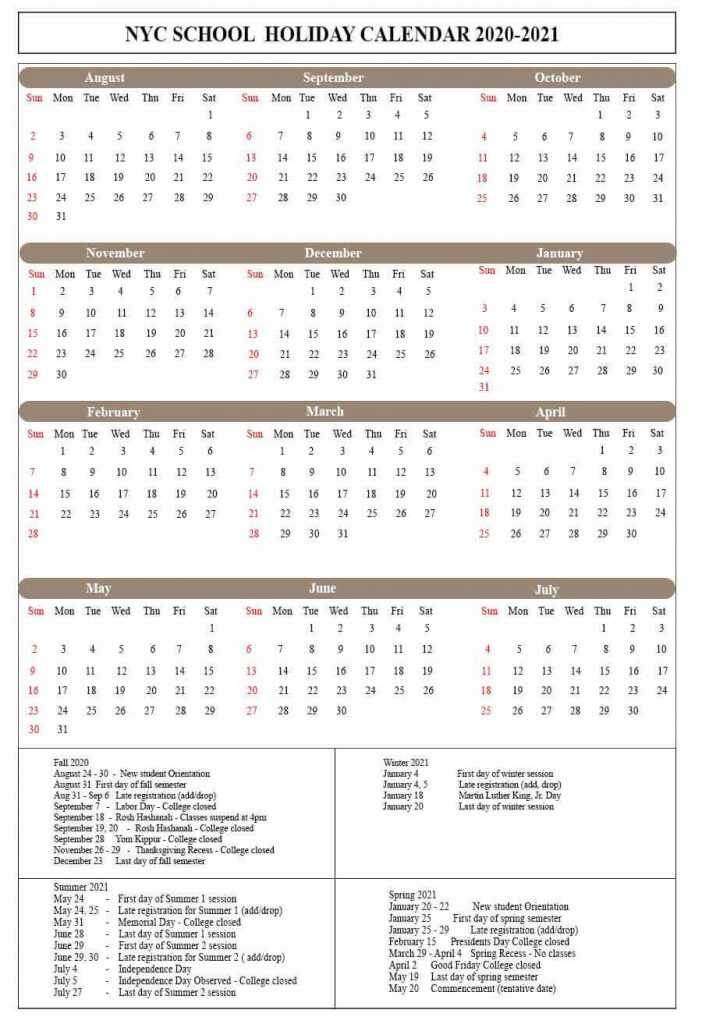 Nyc Schools Calendar 2021 | 2022 Calendar