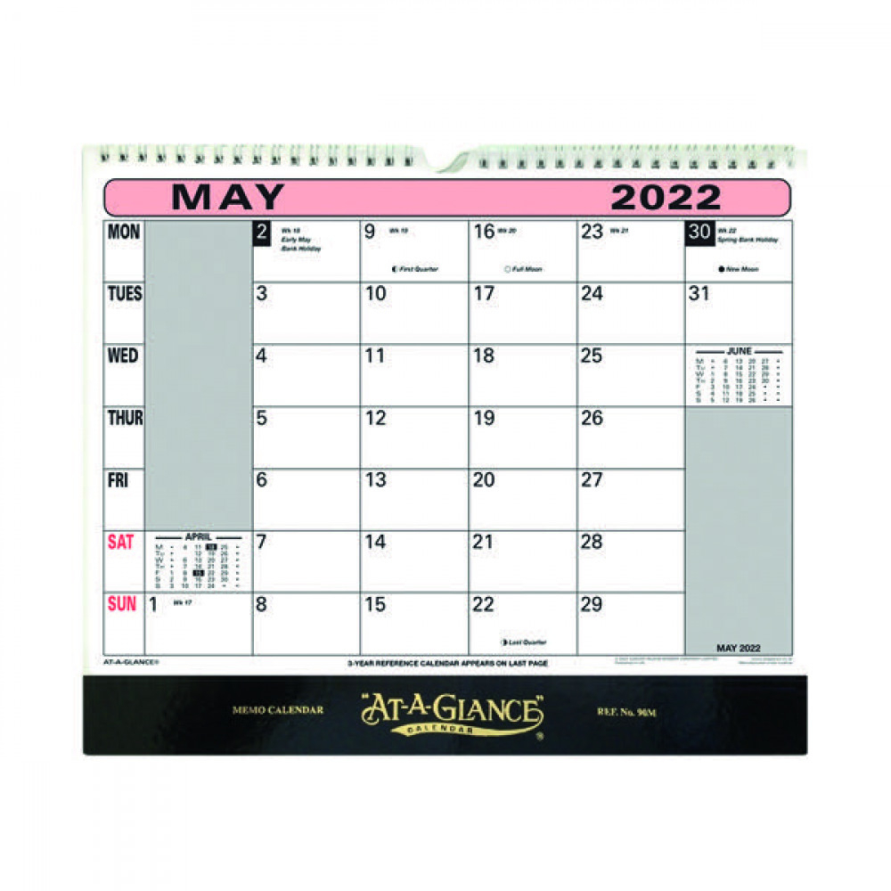 Office Supplies - At-A-Glance Wall Calendar 2022