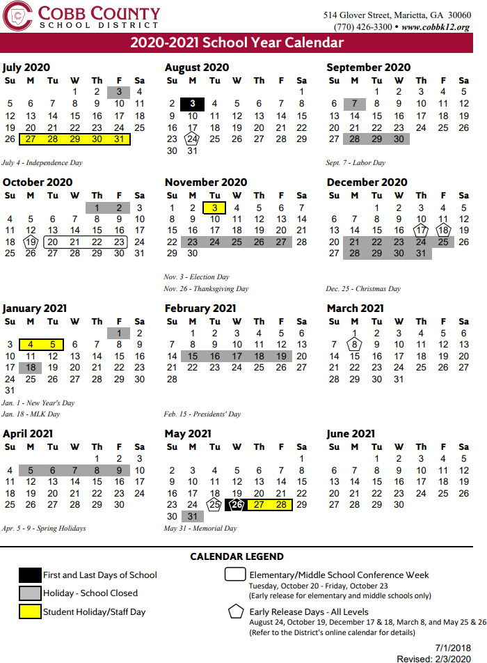 Polk County Schools Calendar 2022-23 - December Calendar 2022