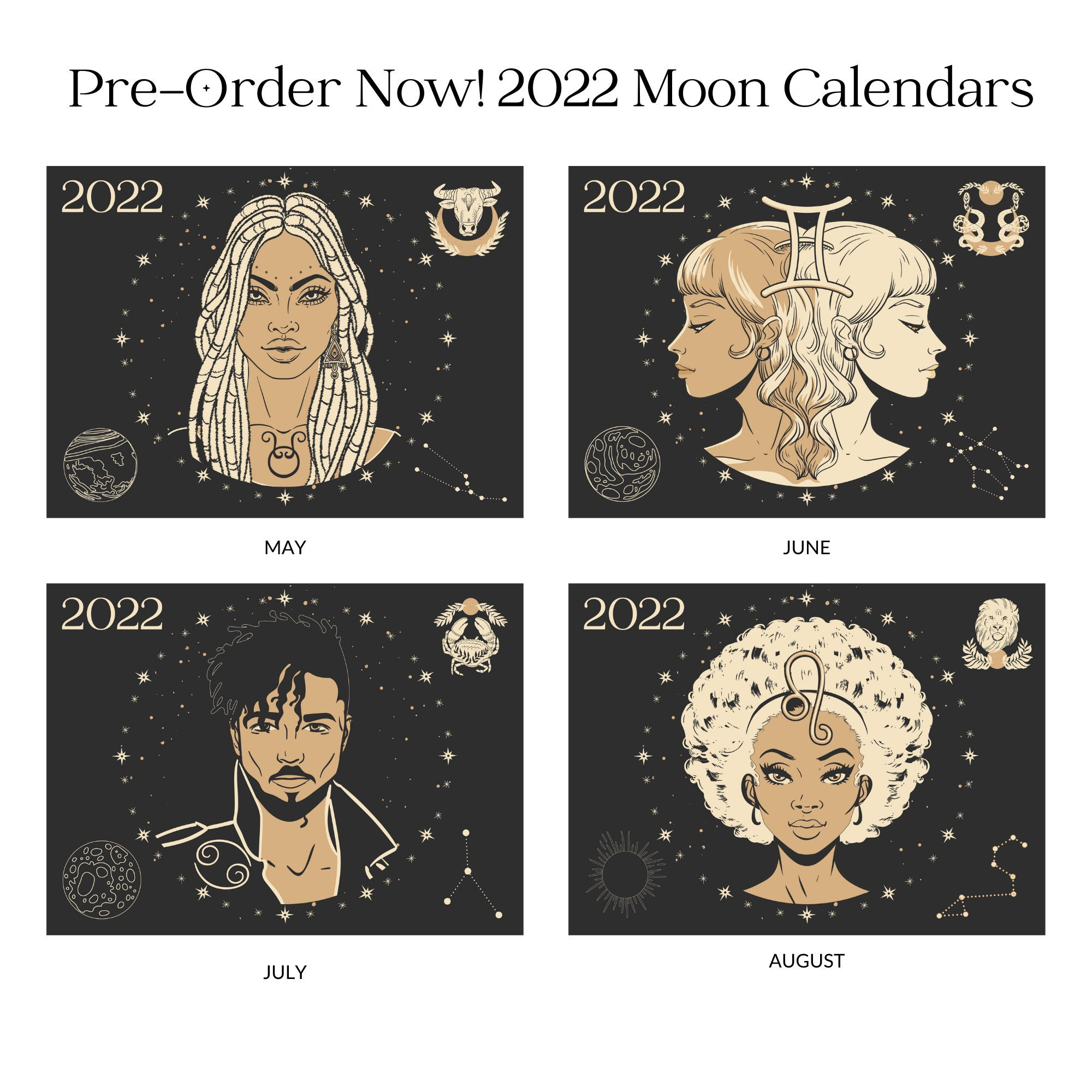 Pre-Order 2021 Moon Calendar 2021 Astrology Calendar 2022