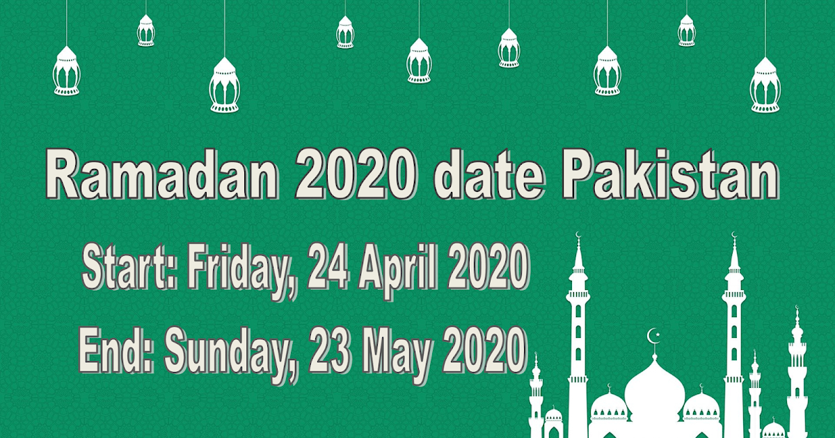 Ramadan 2020 Date Pakistan