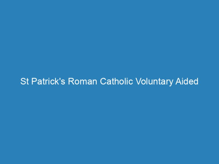 St Patrick&#039;S Roman Catholic Voluntary Aided Primary School