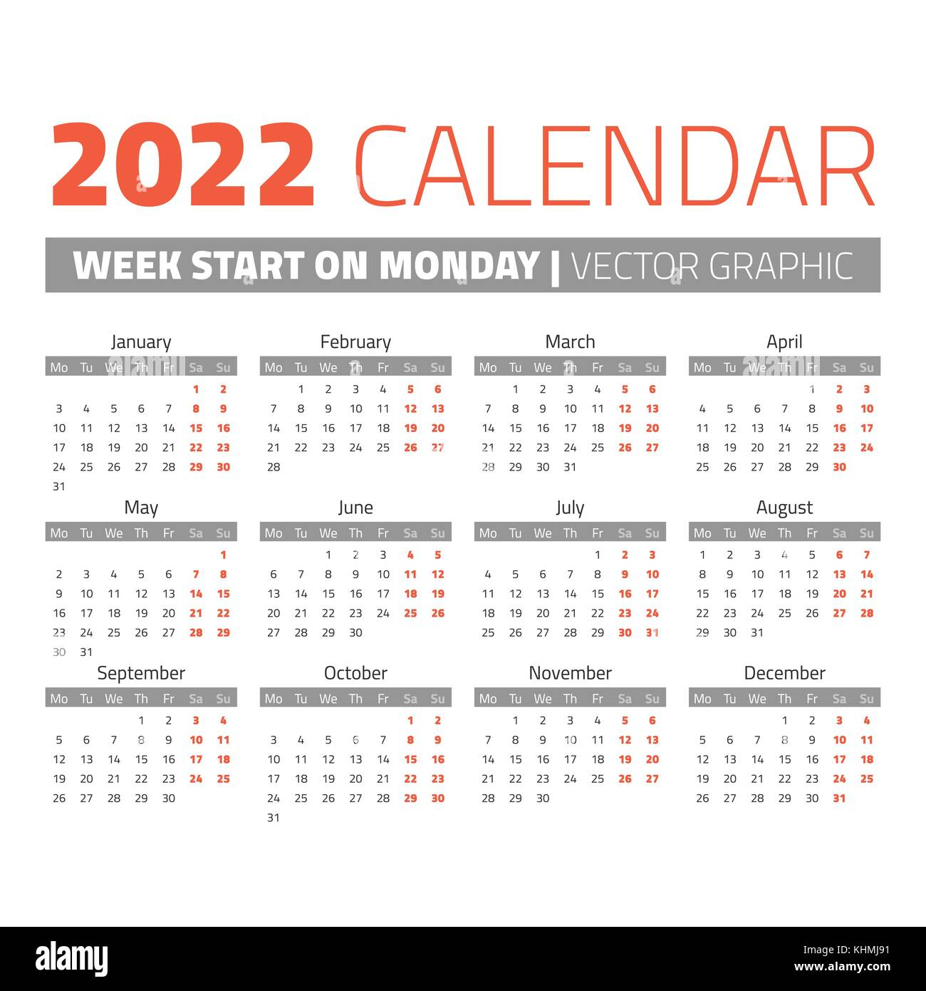 Ung Fall 2022 Calendar - Blank Calendar 2022