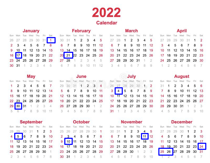 Usps Holidays 2022 - List Of Post Office Holidays In 2022