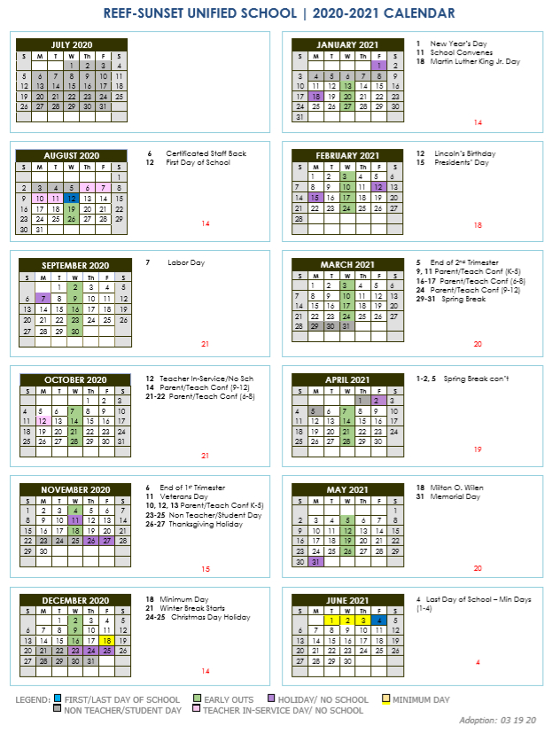 Visalia District Calendar 2022 - August Calendar 2022