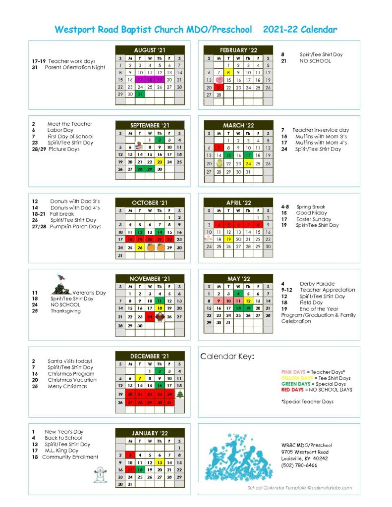 Jefferson County School Calendar 2022 Calendar Printables Free Blank