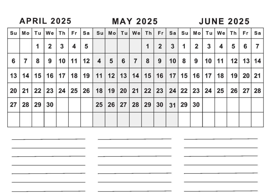 Editable Word & Excel Calendar Templates June 2025 Editable Word & Excel Calendar Templates June 2025