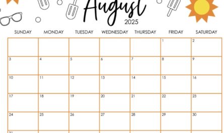 august 2025 calendar printable free