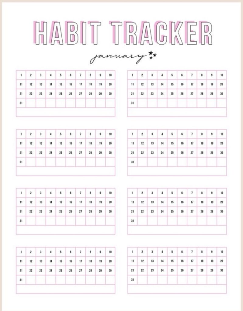 12 month goal tracker 12 month goal tracker