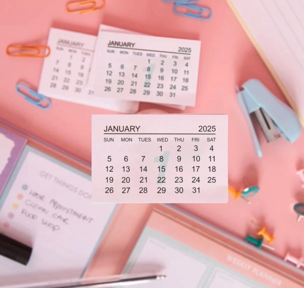 Mini Calendar Printable 2025 Compact Mini Calendar Printable 2025 Compact
