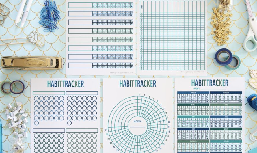 Stay on Track All Year with a Year-Long Habit Tracker Printable