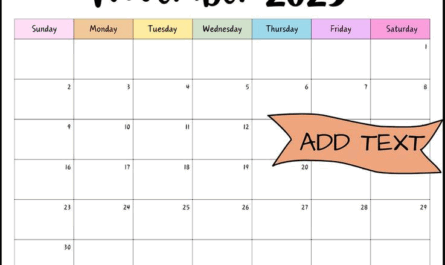 Colorful November 2025 calendar template download