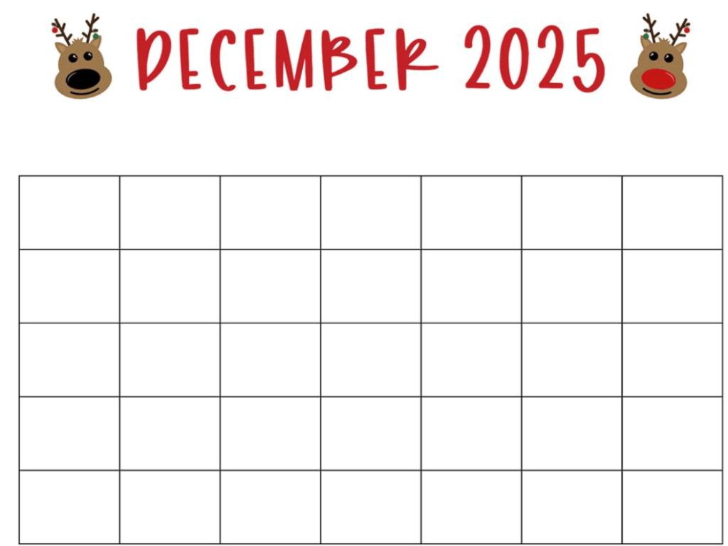 December 2025 Printable Calendar for Planning Holidays