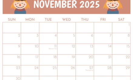 Editable November 2025 calendar PDF for tablets and print