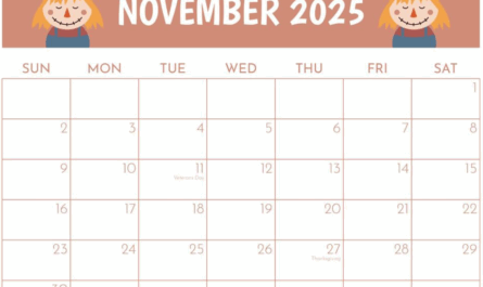 Minimalist November 2025 calendar in digital and printable formats