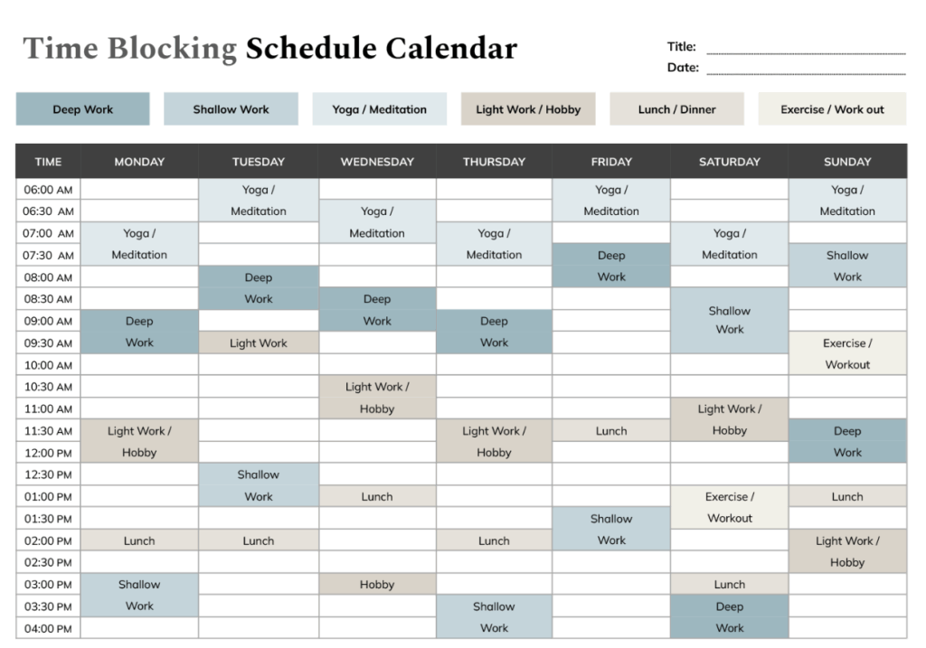 Calendar event blocking time for communication silos