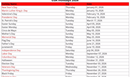 Free holiday calendar templates federal holidays