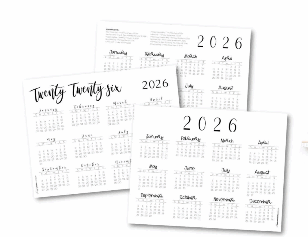 Top designs of cultural and historical calendar templates for 2026