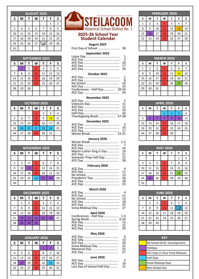 classroom history calendar 2026