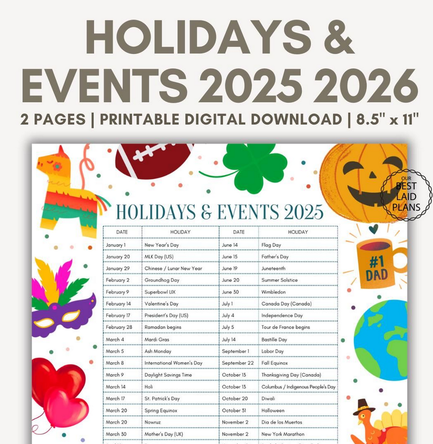 world cultural events and historical dates calendar 2026