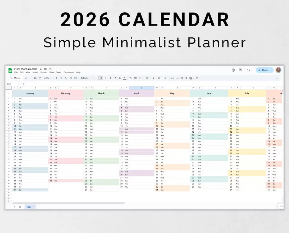 Color coded weekly digital calendar task management tools 2026