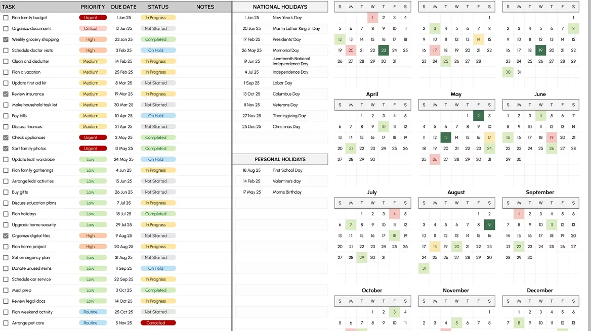 integrated digital calendar cultural historical events daily planning 2026