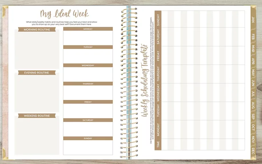 organized workspace effective daily planning 2026 paper planner