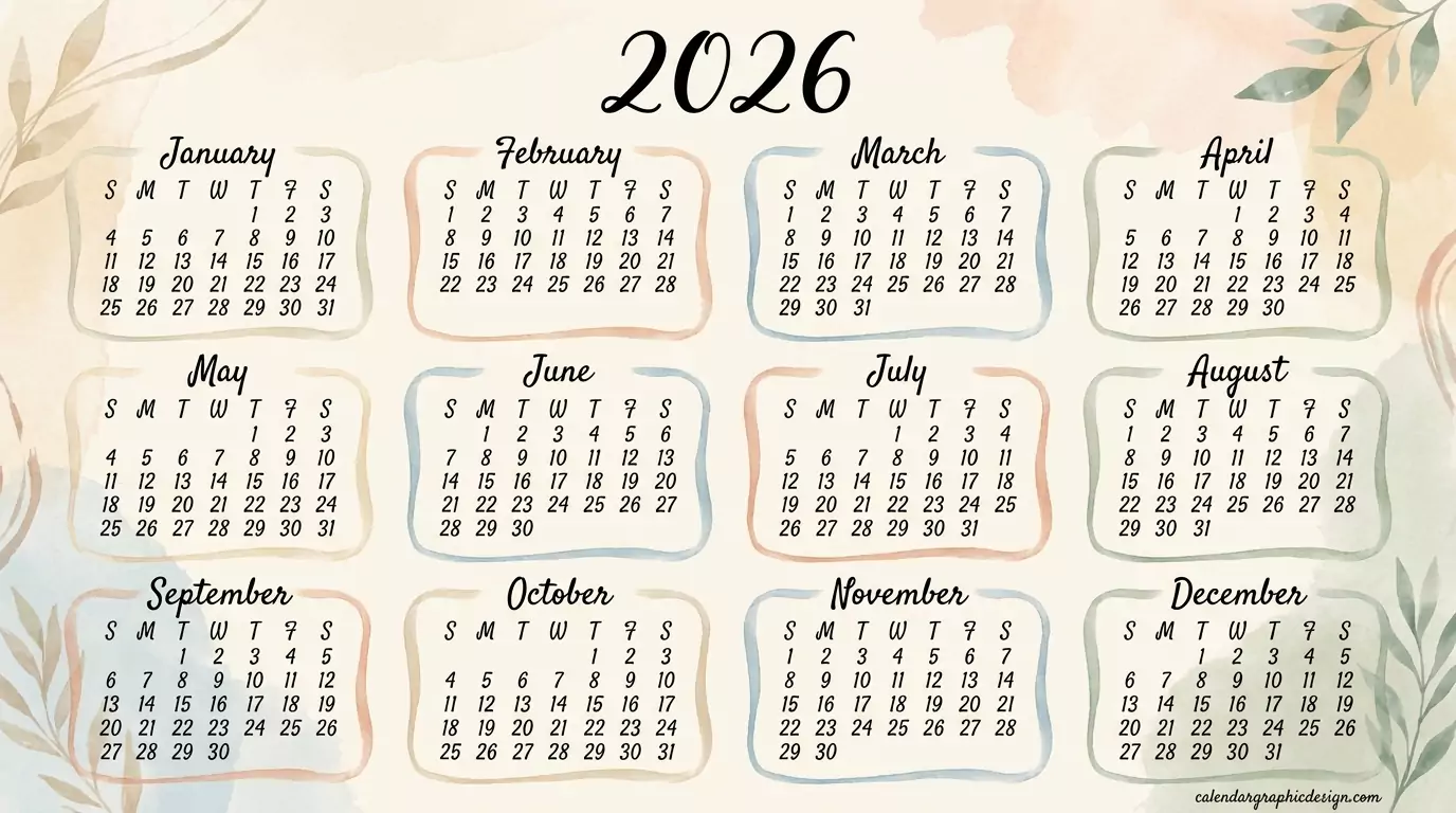 best digital calendar & tools designs and printable versions for 2026 free
